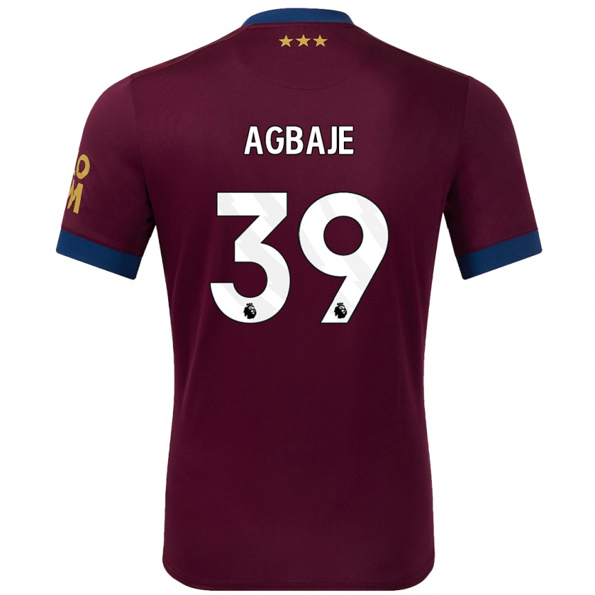 Hombre Fútbol Camiseta Edwin Agbaje #39 Marrón 2ª Equipación 2024/25 Argentina