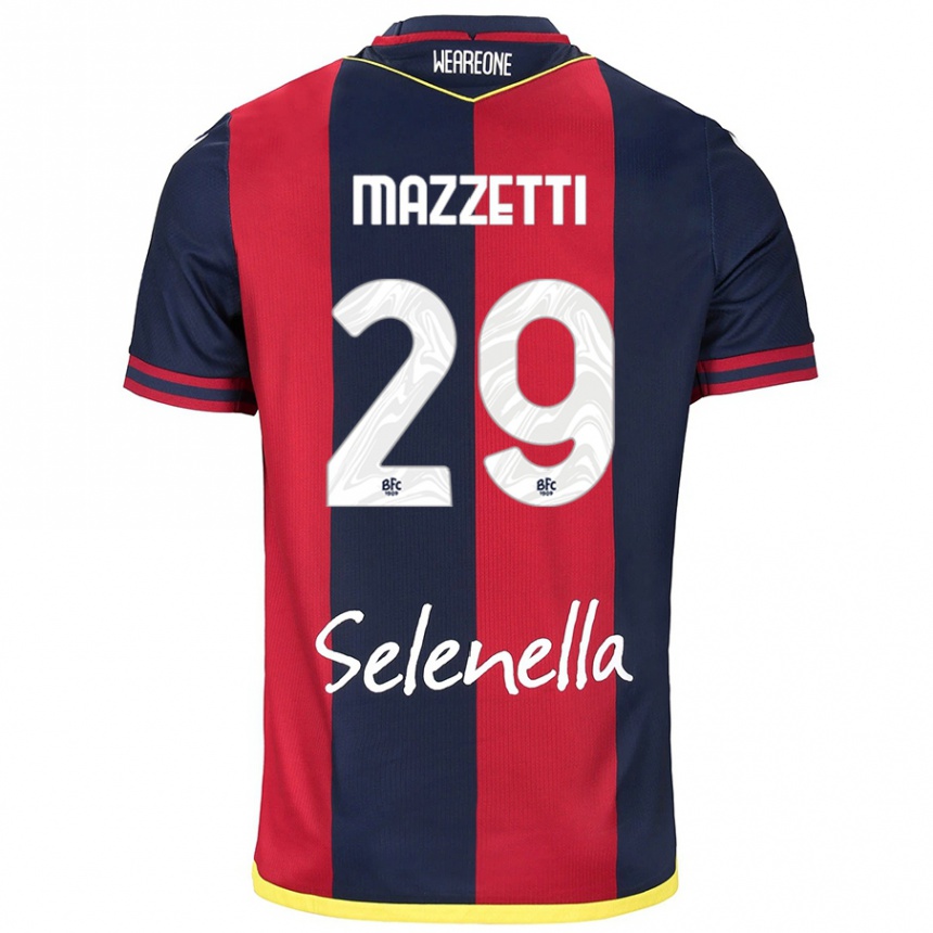 Mujer Fútbol Camiseta Gabriele Mazzetti #29 Rojo Azul Real 1ª Equipación 2024/25 Argentina