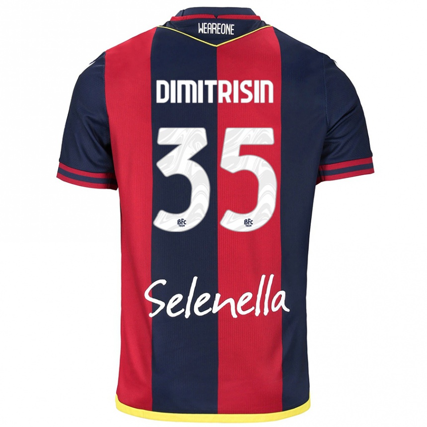 Mujer Fútbol Camiseta Danila Dimitrișin #35 Rojo Azul Real 1ª Equipación 2024/25 Argentina