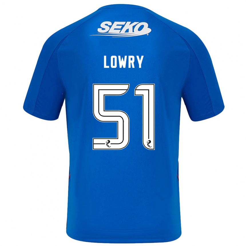 Mujer Fútbol Camiseta Alex Lowry #51 Azul Oscuro 1ª Equipación 2024/25 Argentina