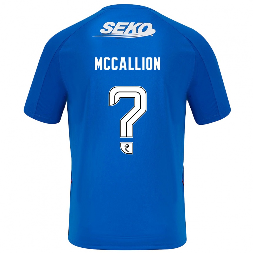 Mujer Fútbol Camiseta Aiden Mccallion #0 Azul Oscuro 1ª Equipación 2024/25 Argentina