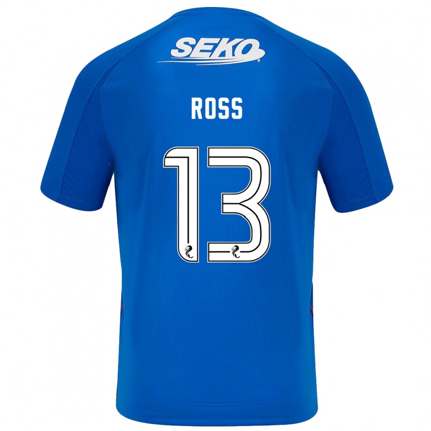 Mujer Fútbol Camiseta Jane Ross #13 Azul Oscuro 1ª Equipación 2024/25 Argentina