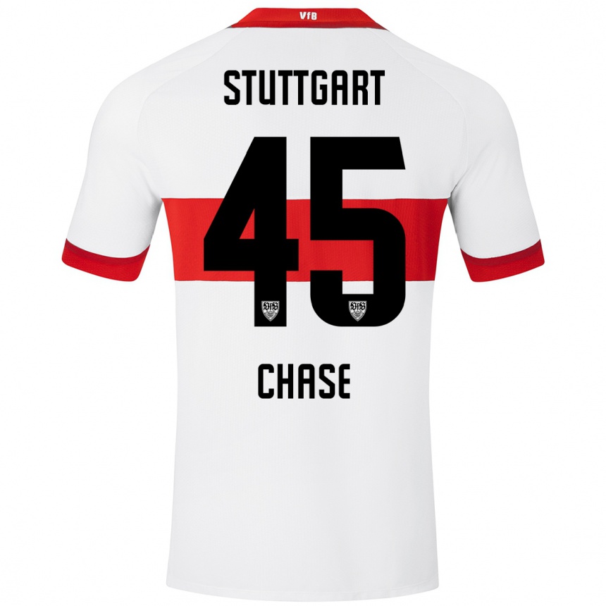 Mujer Fútbol Camiseta Anrie Chase #45 Blanco Rojo 1ª Equipación 2024/25 Argentina