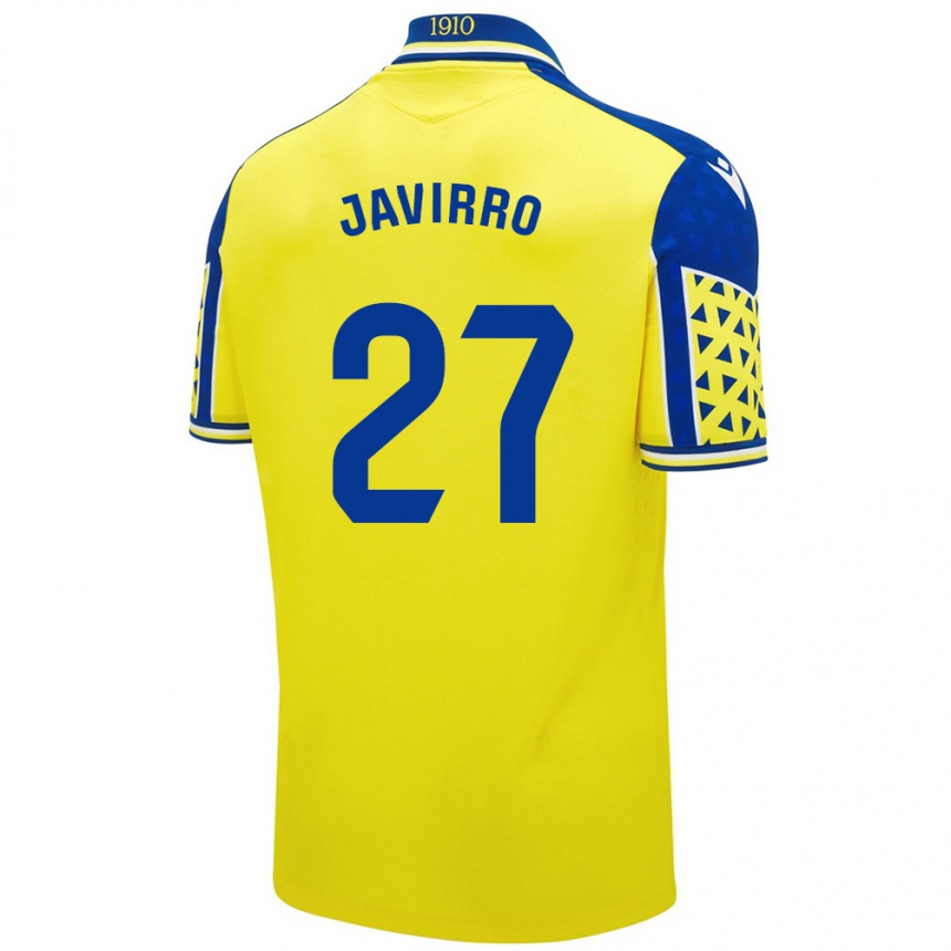 Mujer Fútbol Camiseta Javirro #27 Amarillo Azul 1ª Equipación 2024/25 Argentina