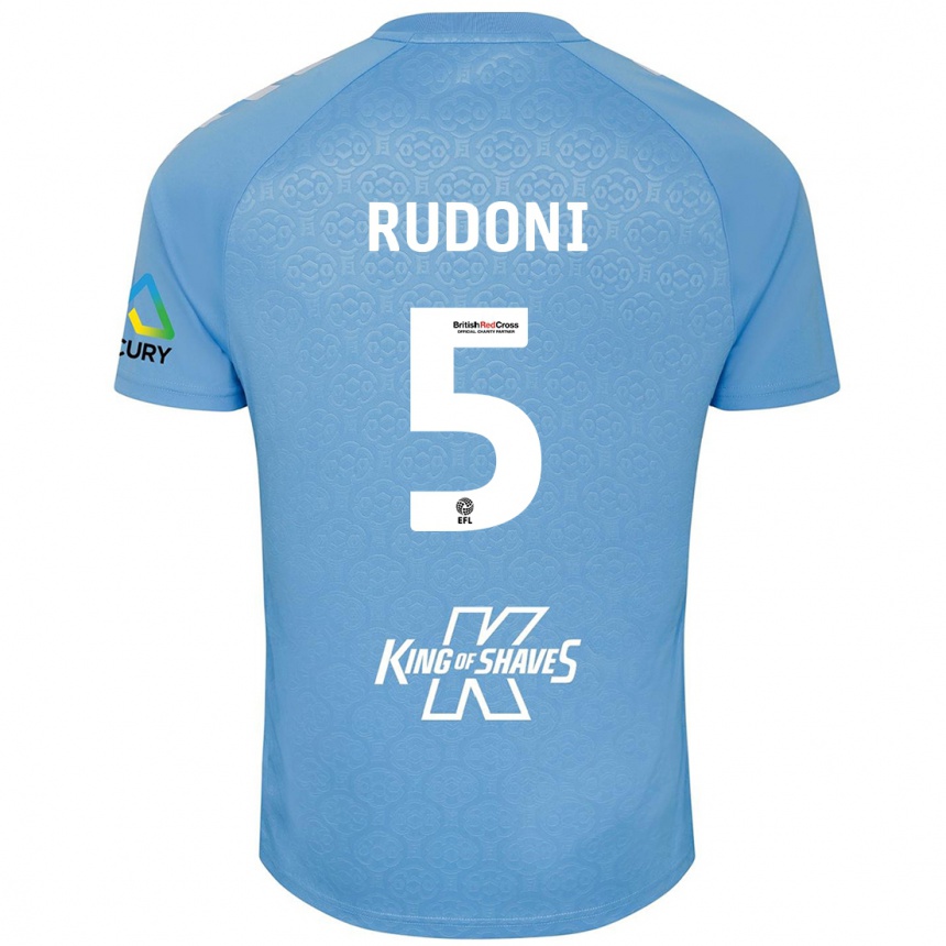 Mujer Fútbol Camiseta Jack Rudoni #5 Azul Blanco 1ª Equipación 2024/25 Argentina