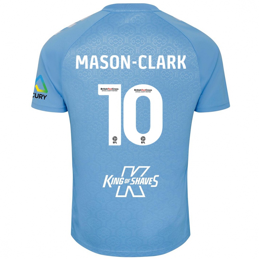 Mujer Fútbol Camiseta Ephron Mason-Clark #10 Azul Blanco 1ª Equipación 2024/25 Argentina