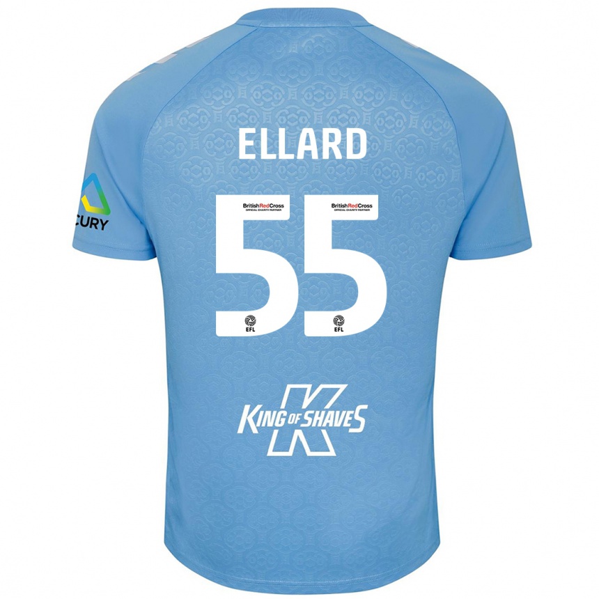 Mujer Fútbol Camiseta Aston Ellard #55 Azul Blanco 1ª Equipación 2024/25 Argentina