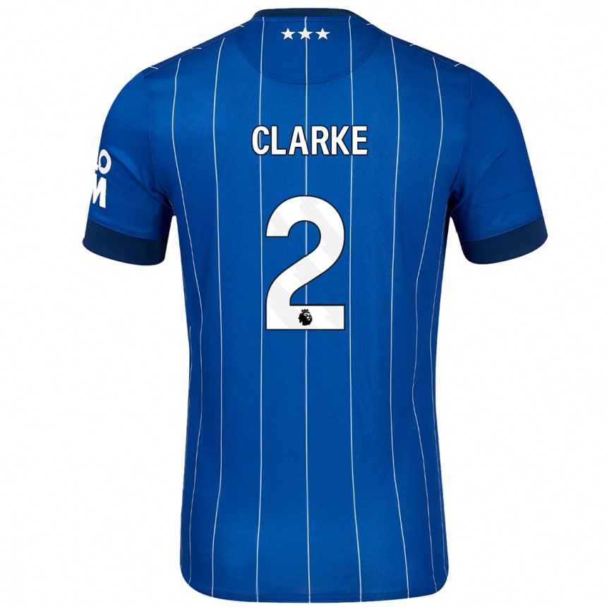 Mujer Fútbol Camiseta Harry Clarke #2 Azul Marino 1ª Equipación 2024/25 Argentina