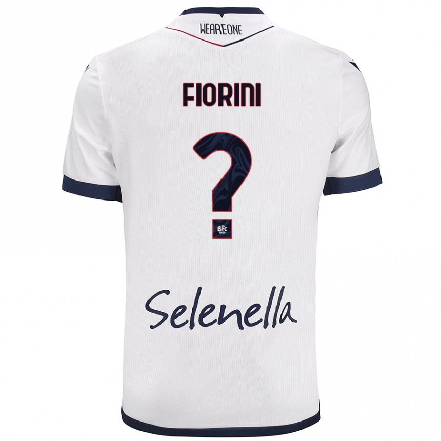 Mujer Fútbol Camiseta Mattia Fiorini #0 Blanco Azul Real 2ª Equipación 2024/25 Argentina