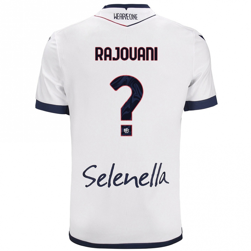 Mujer Fútbol Camiseta Yassir Rajouani #0 Blanco Azul Real 2ª Equipación 2024/25 Argentina