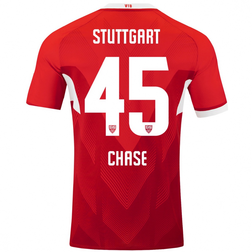 Mujer Fútbol Camiseta Anrie Chase #45 Rojo Blanco 2ª Equipación 2024/25 Argentina