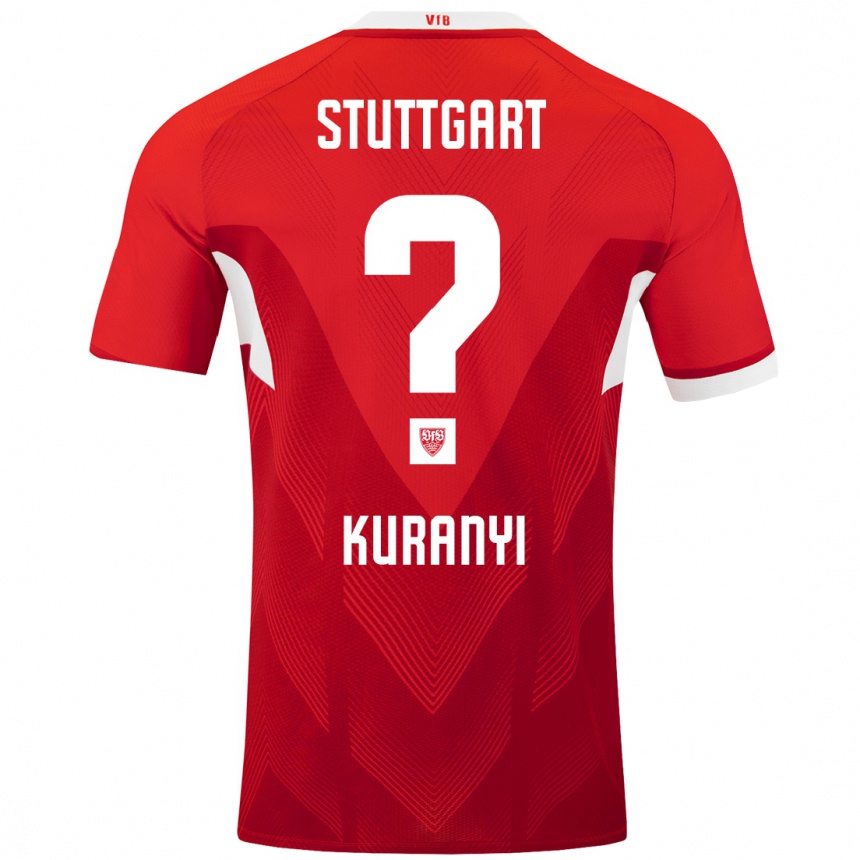 Mujer Fútbol Camiseta Karlo Kuranyi #0 Rojo Blanco 2ª Equipación 2024/25 Argentina