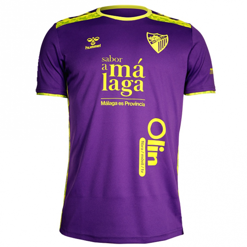 Mujer Fútbol Camiseta Dioni #17 Púrpura Amarillo 2ª Equipación 2024/25 Argentina