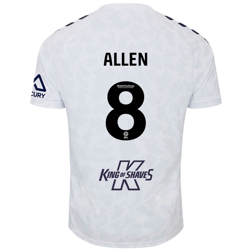 Mujer Fútbol Camiseta Jamie Allen #8 Blanco 2ª Equipación 2024/25 Argentina