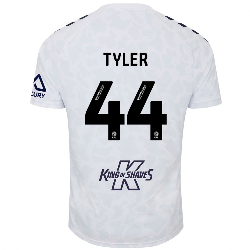 Mujer Fútbol Camiseta Cian Tyler #44 Blanco 2ª Equipación 2024/25 Argentina