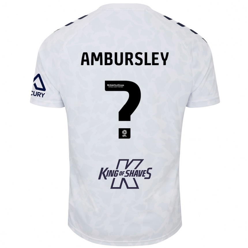 Mujer Fútbol Camiseta Conrad Ambursley #0 Blanco 2ª Equipación 2024/25 Argentina