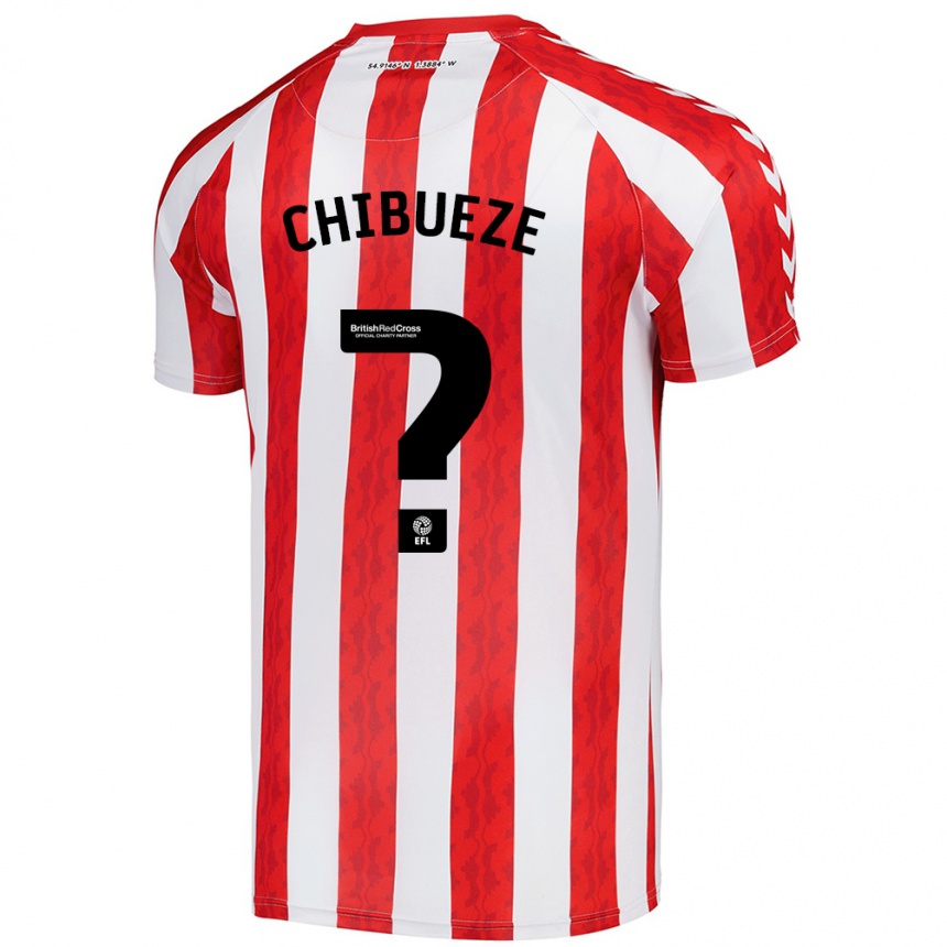 Niño Fútbol Camiseta Kelechi Chibueze #0 Rojo Blanco 1ª Equipación 2024/25 Argentina