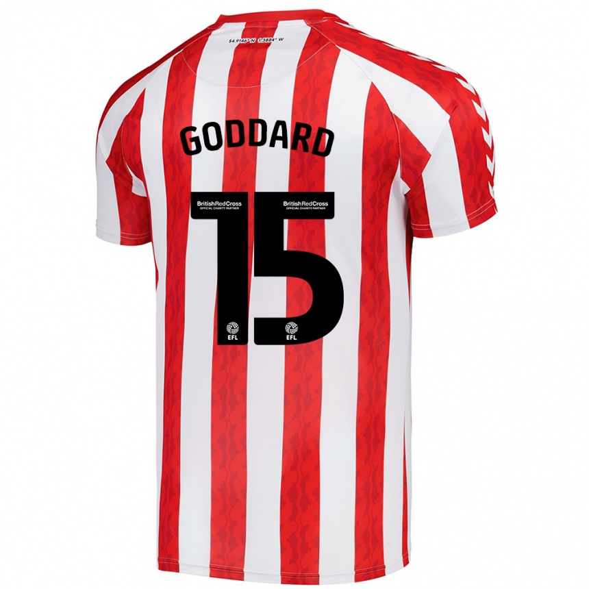 Niño Fútbol Camiseta Amy Goddard #15 Rojo Blanco 1ª Equipación 2024/25 Argentina