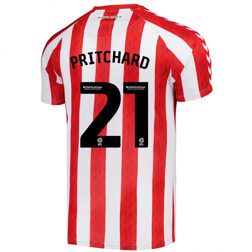 Niño Fútbol Camiseta Alex Pritchard #21 Rojo Blanco 1ª Equipación 2024/25 Argentina