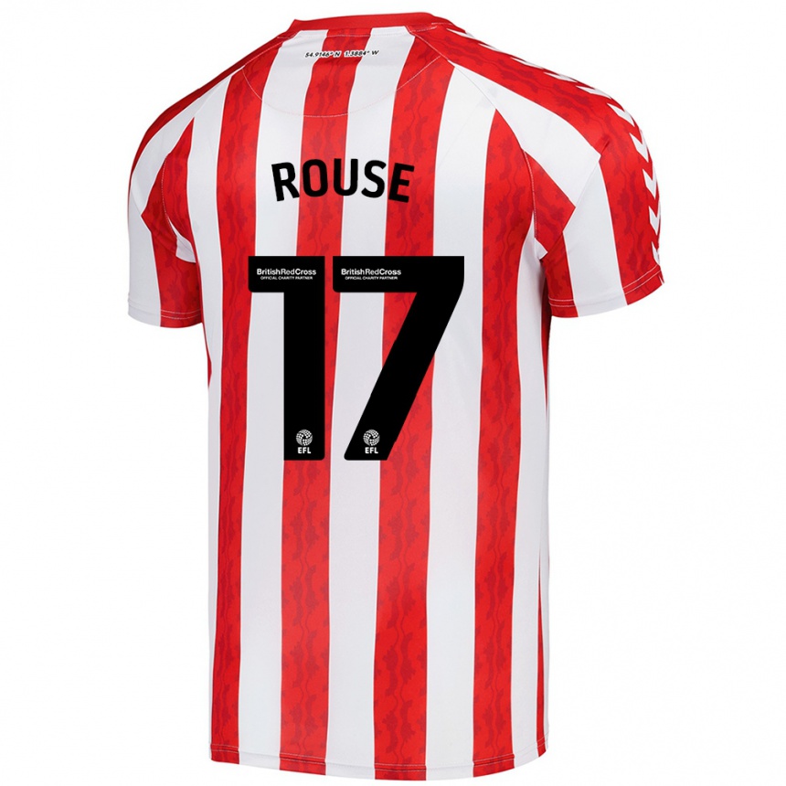 Niño Fútbol Camiseta Mollie Rouse #17 Rojo Blanco 1ª Equipación 2024/25 Argentina