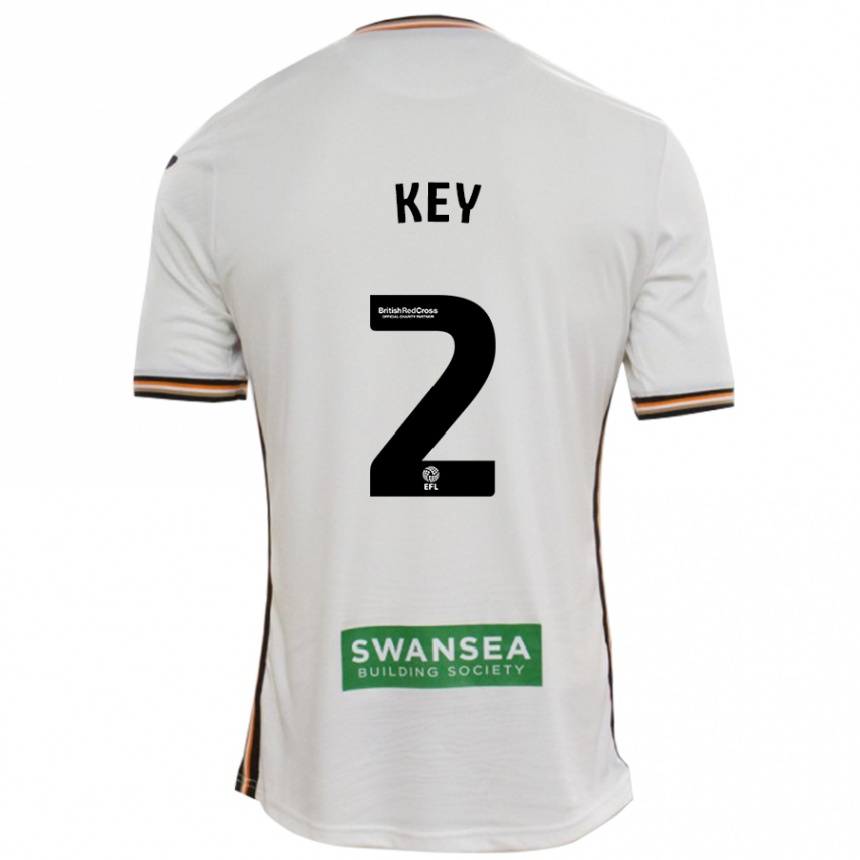 Niño Fútbol Camiseta Josh Key #2 Blanco 1ª Equipación 2024/25 Argentina