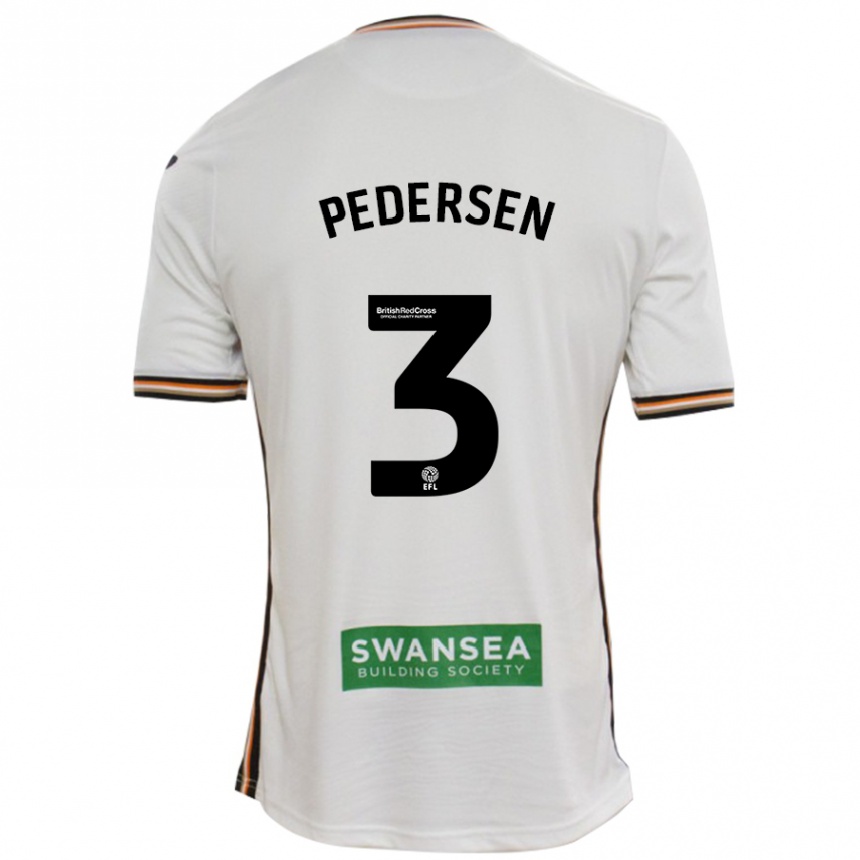 Niño Fútbol Camiseta Kristian Pedersen #3 Blanco 1ª Equipación 2024/25 Argentina