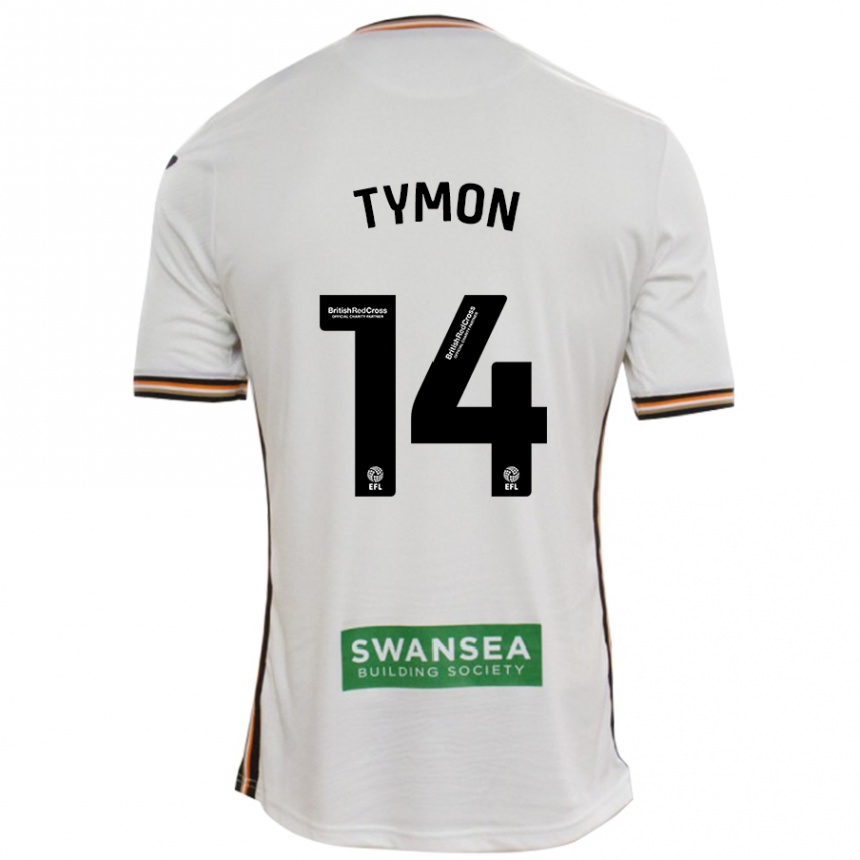 Niño Fútbol Camiseta Josh Tymon #14 Blanco 1ª Equipación 2024/25 Argentina