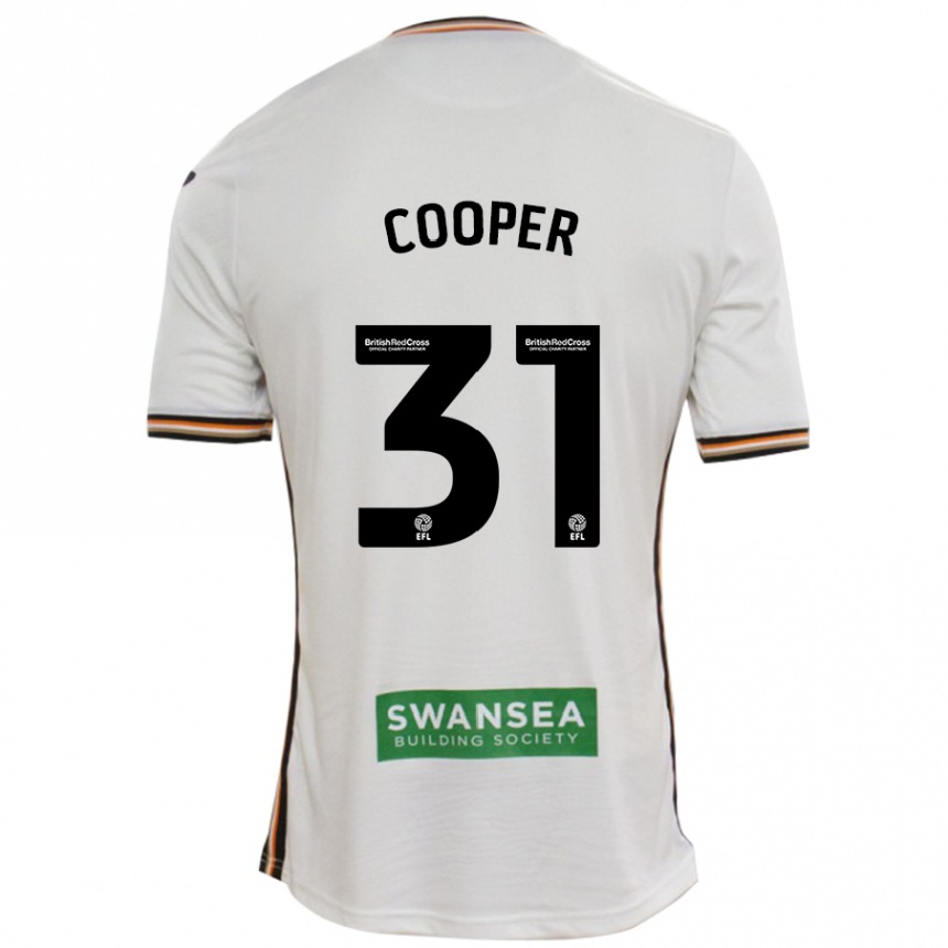 Niño Fútbol Camiseta Oliver Cooper #31 Blanco 1ª Equipación 2024/25 Argentina