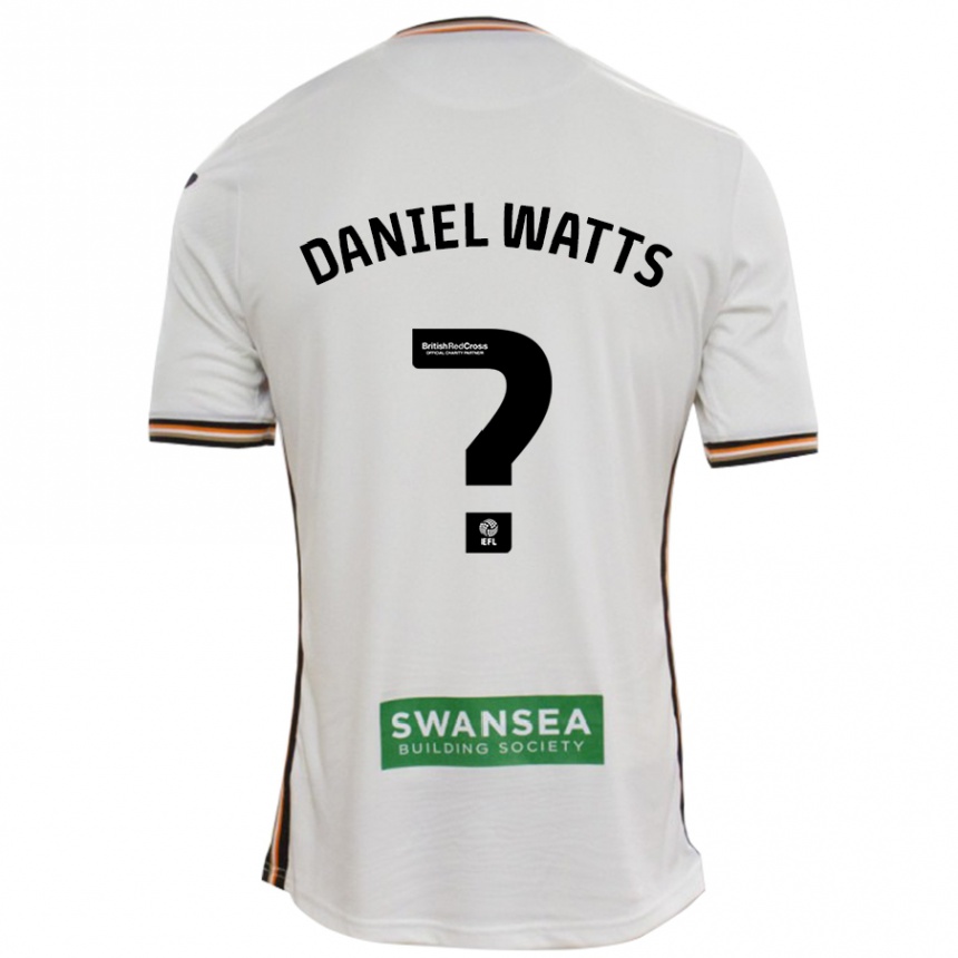 Niño Fútbol Camiseta Daniel Watts #0 Blanco 1ª Equipación 2024/25 Argentina