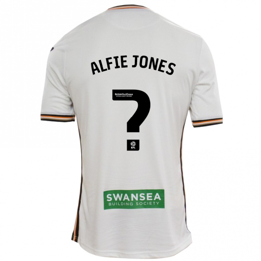 Niño Fútbol Camiseta Alfie Jones #0 Blanco 1ª Equipación 2024/25 Argentina