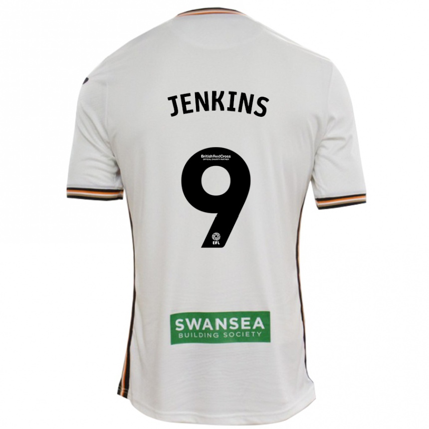 Niño Fútbol Camiseta Nieve Jenkins #9 Blanco 1ª Equipación 2024/25 Argentina