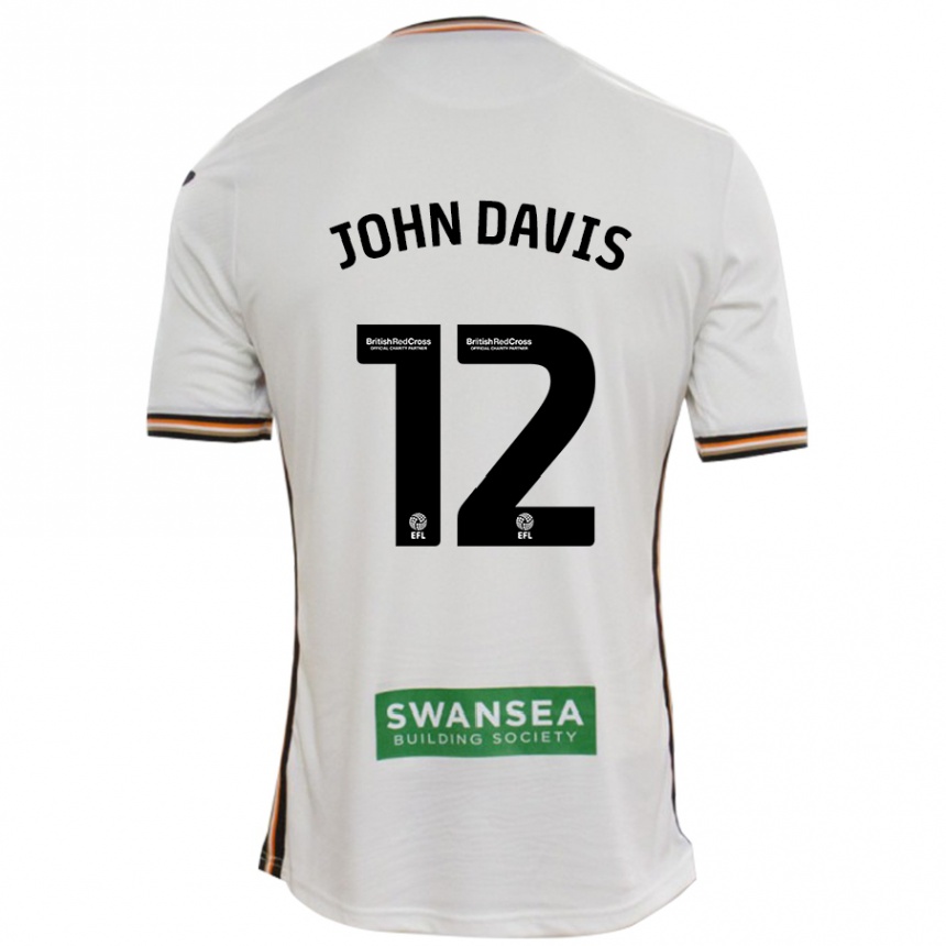 Niño Fútbol Camiseta Stacey John-Davis #12 Blanco 1ª Equipación 2024/25 Argentina