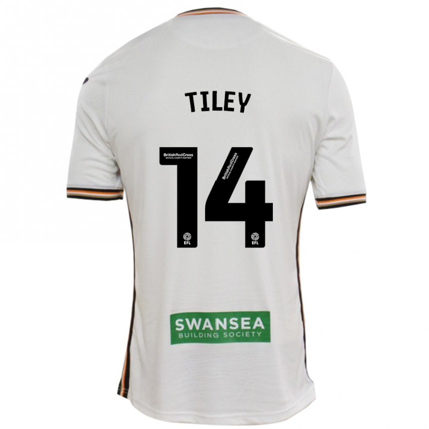 Niño Fútbol Camiseta Chloe Tiley #14 Blanco 1ª Equipación 2024/25 Argentina