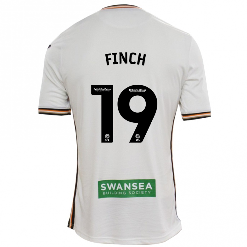 Niño Fútbol Camiseta Lucy Finch #19 Blanco 1ª Equipación 2024/25 Argentina