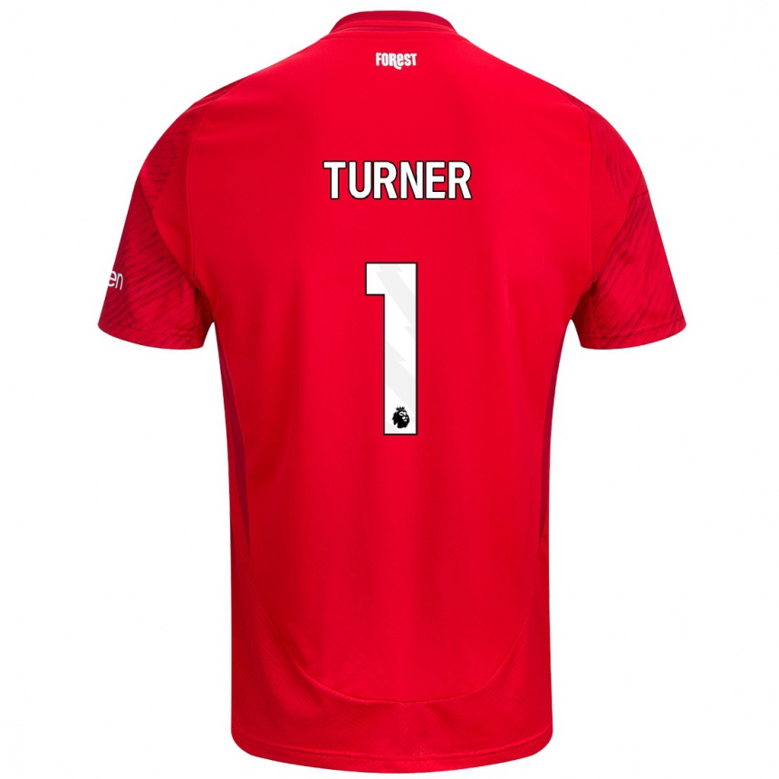 Niño Fútbol Camiseta Matt Turner #1 Rojo Blanco 1ª Equipación 2024/25 Argentina