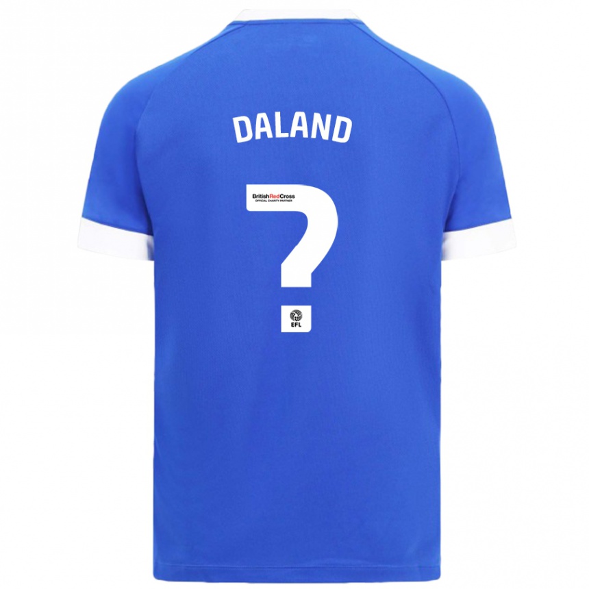 Niño Fútbol Camiseta Jesper Daland #0 Azul Cielo 1ª Equipación 2024/25 Argentina