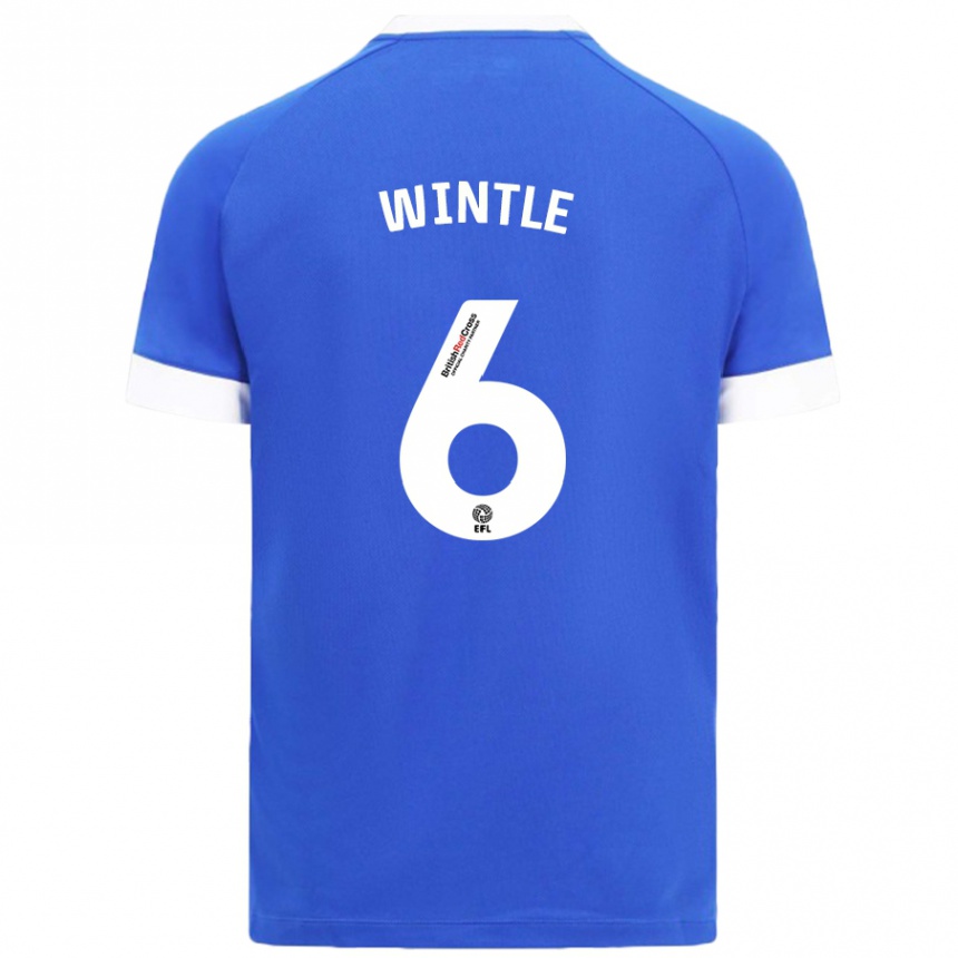 Niño Fútbol Camiseta Ryan Wintle #6 Azul Cielo 1ª Equipación 2024/25 Argentina