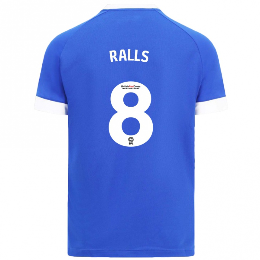 Niño Fútbol Camiseta Joe Ralls #8 Azul Cielo 1ª Equipación 2024/25 Argentina