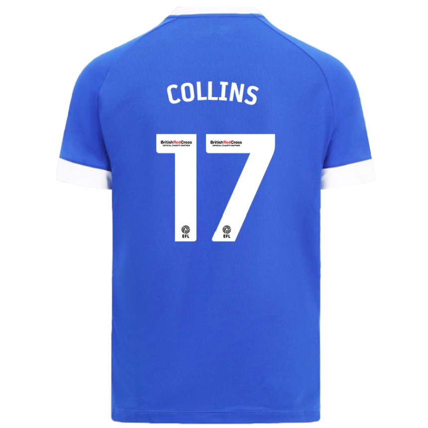 Niño Fútbol Camiseta Jamilu Collins #17 Azul Cielo 1ª Equipación 2024/25 Argentina