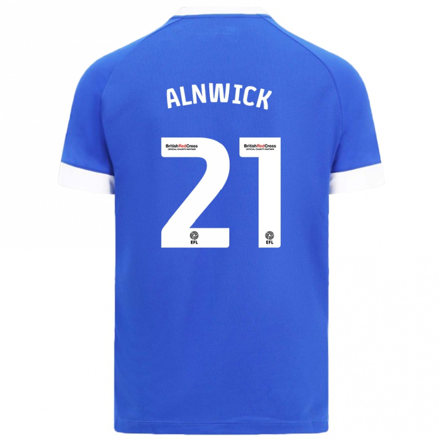 Niño Fútbol Camiseta Jak Alnwick #21 Azul Cielo 1ª Equipación 2024/25 Argentina