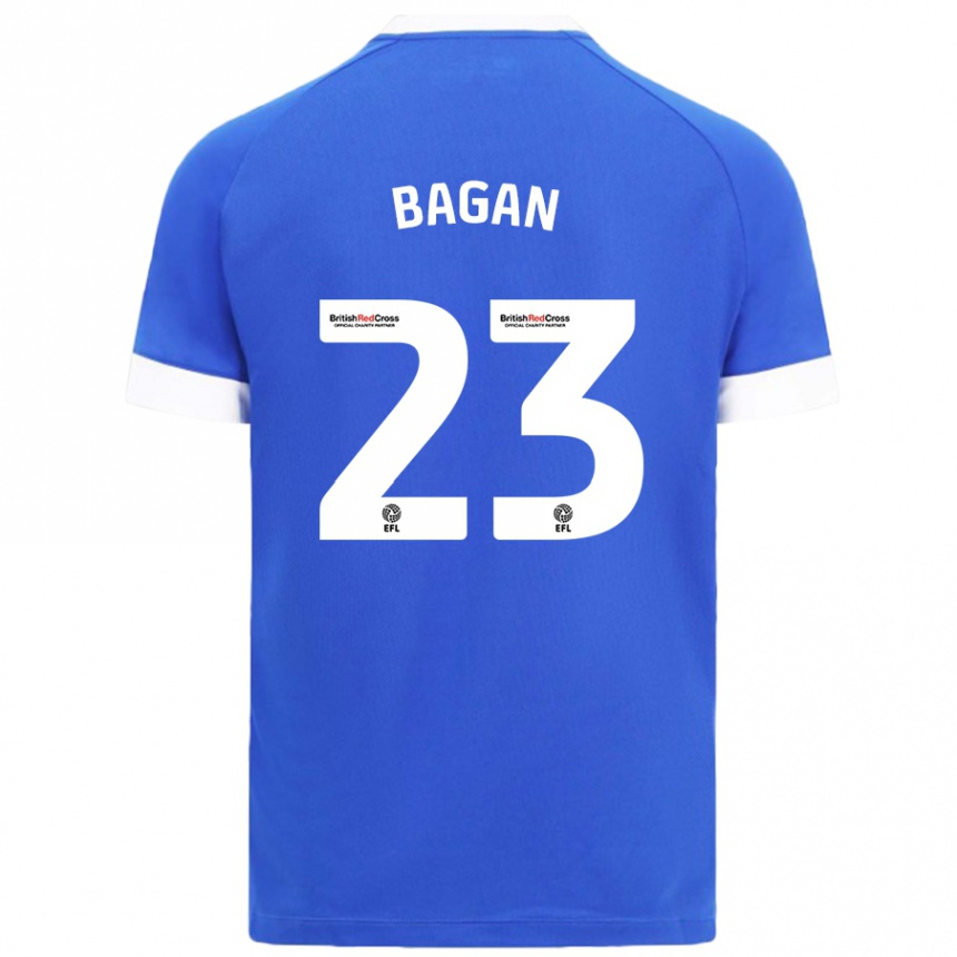 Niño Fútbol Camiseta Joel Bagan #23 Azul Cielo 1ª Equipación 2024/25 Argentina