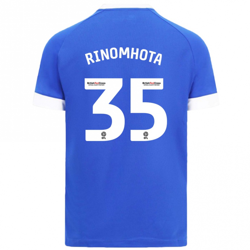 Niño Fútbol Camiseta Andy Rinomhota #35 Azul Cielo 1ª Equipación 2024/25 Argentina