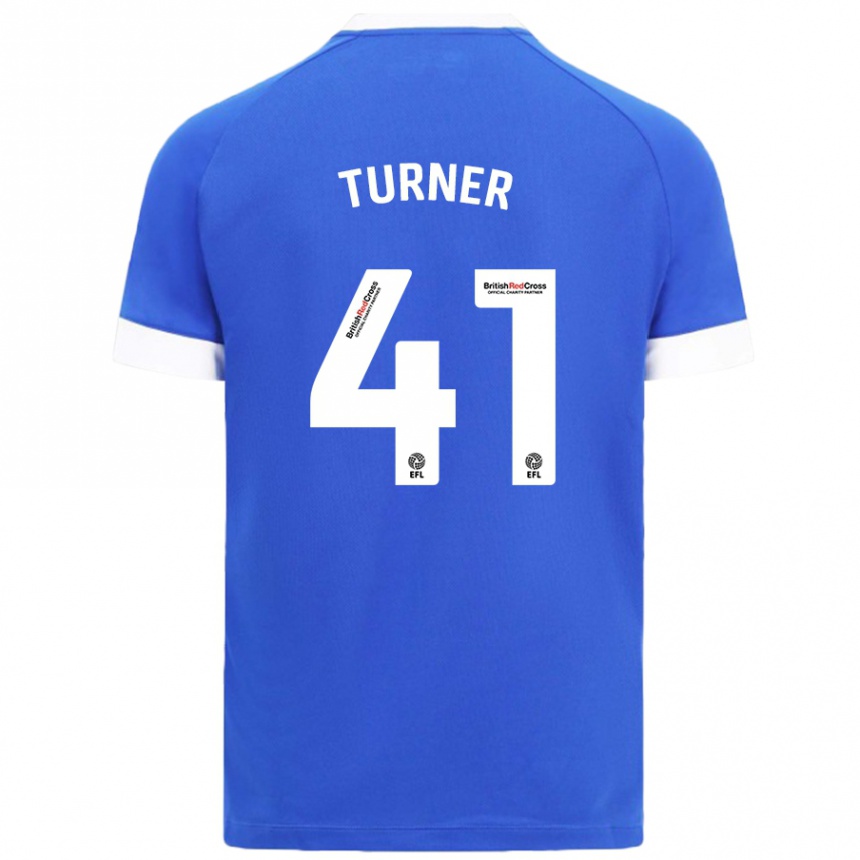 Niño Fútbol Camiseta Matthew Turner #41 Azul Cielo 1ª Equipación 2024/25 Argentina