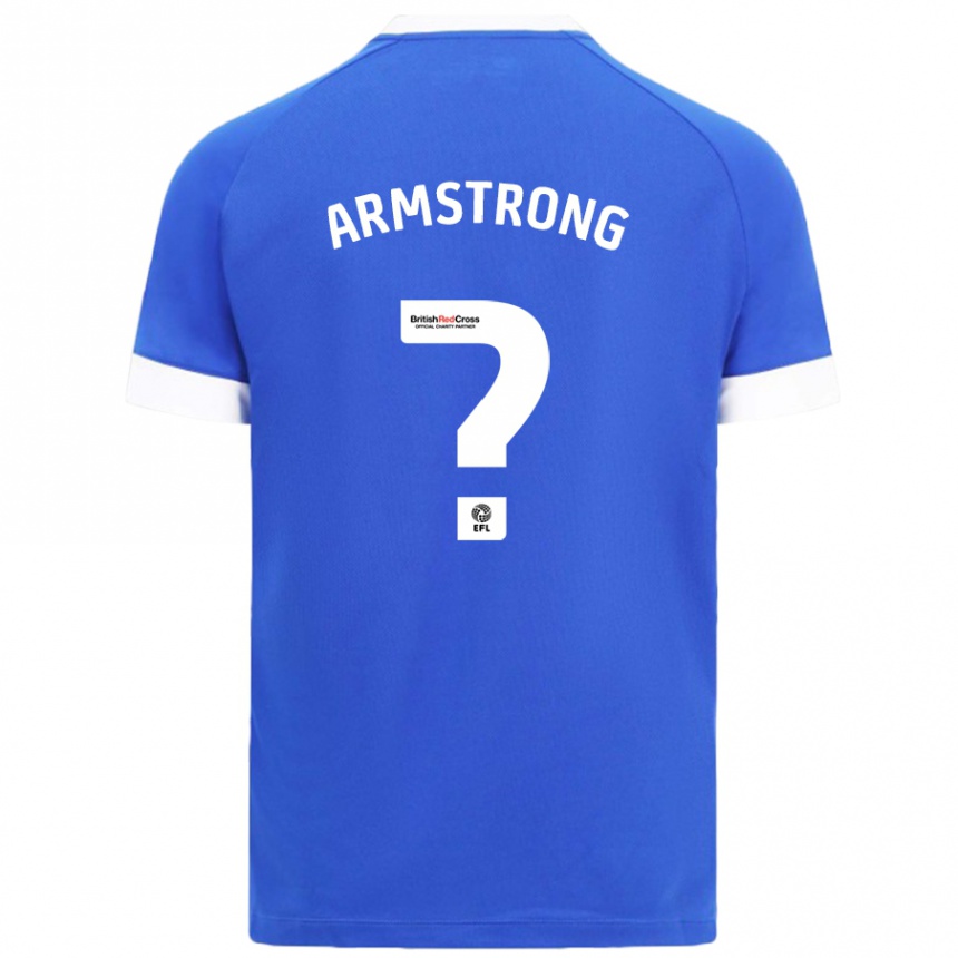 Niño Fútbol Camiseta Luke Armstrong #0 Azul Cielo 1ª Equipación 2024/25 Argentina