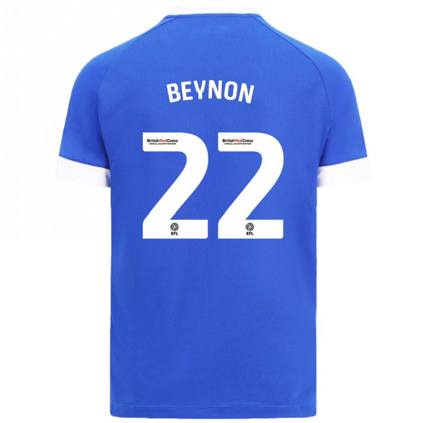 Niño Fútbol Camiseta Emma Beynon #22 Azul Cielo 1ª Equipación 2024/25 Argentina