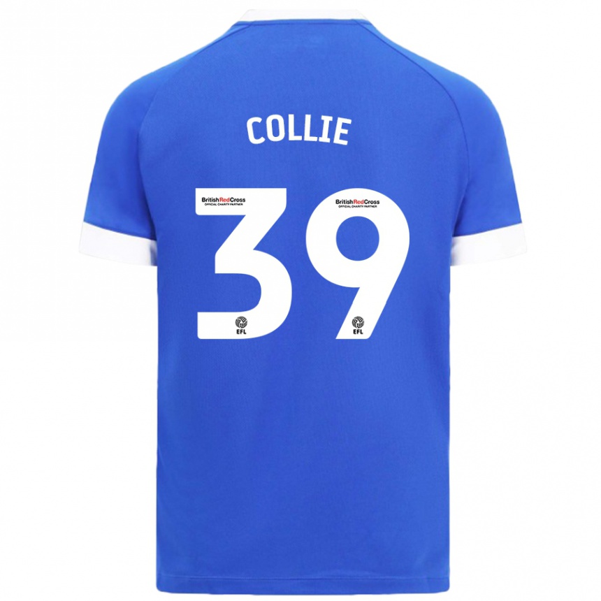 Niño Fútbol Camiseta Eliza Collie #39 Azul Cielo 1ª Equipación 2024/25 Argentina