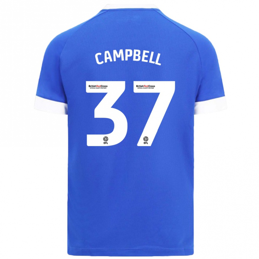 Niño Fútbol Camiseta Vontae Daley-Campbell #37 Azul Cielo 1ª Equipación 2024/25 Argentina