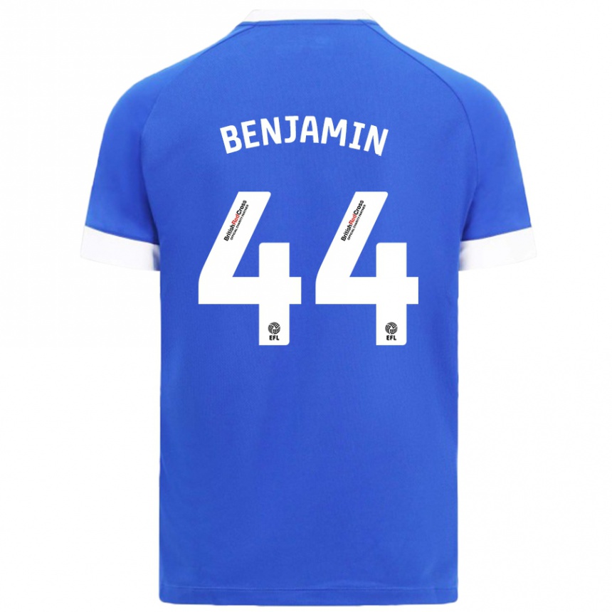 Niño Fútbol Camiseta Xavier Benjamin #44 Azul Cielo 1ª Equipación 2024/25 Argentina