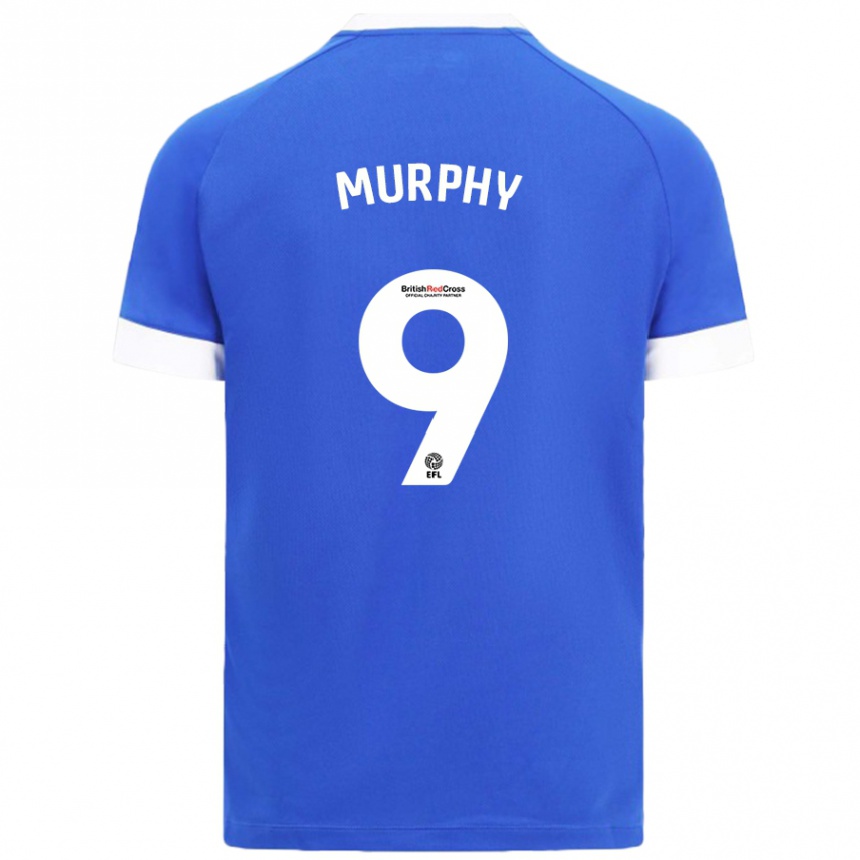 Niño Fútbol Camiseta Alana Murphy #9 Azul Cielo 1ª Equipación 2024/25 Argentina