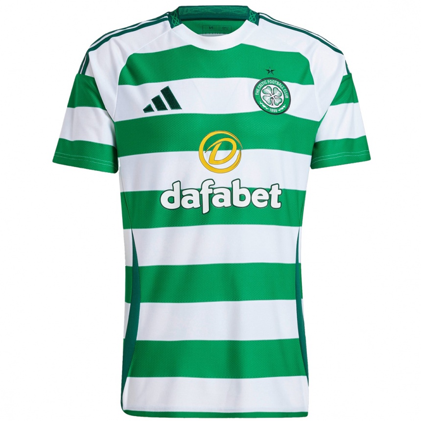 Niño Fútbol Camiseta James Forrest #49 Verde Blanco 1ª Equipación 2024/25 Argentina